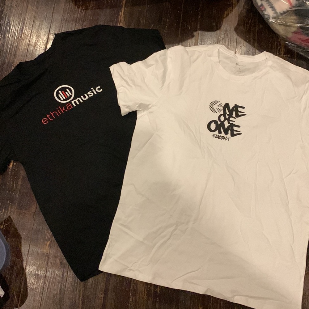 Two men’s Ethika T-shirts size large
